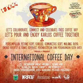 International Coffee Day Celebration at Batu, Malang, East Java, Indonesia
